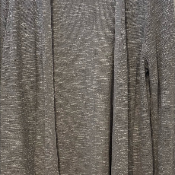 J. Jill Heathered Gray Open Cardigan - Picture 2 of 9